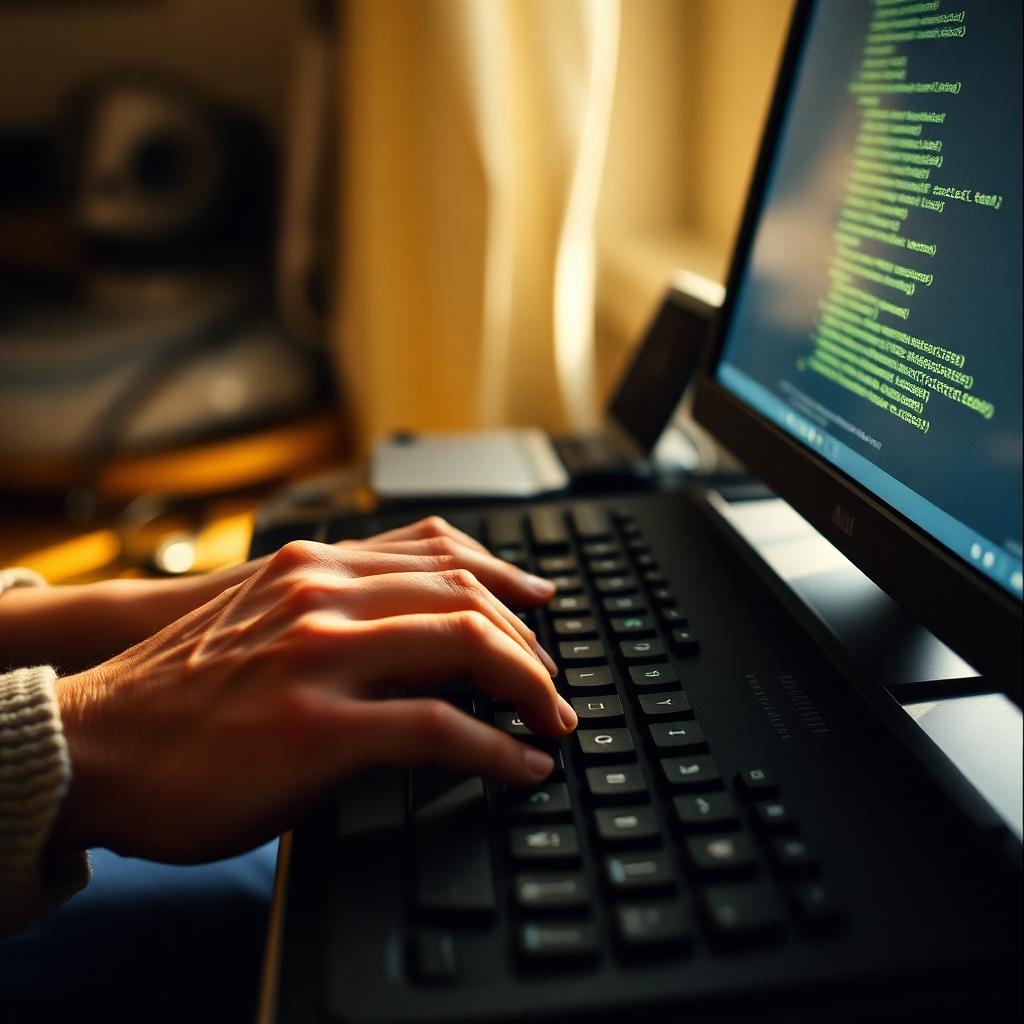 Developer workstation with a code editor and site preview